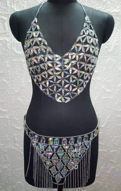 Heart Shaped Crstyal Set