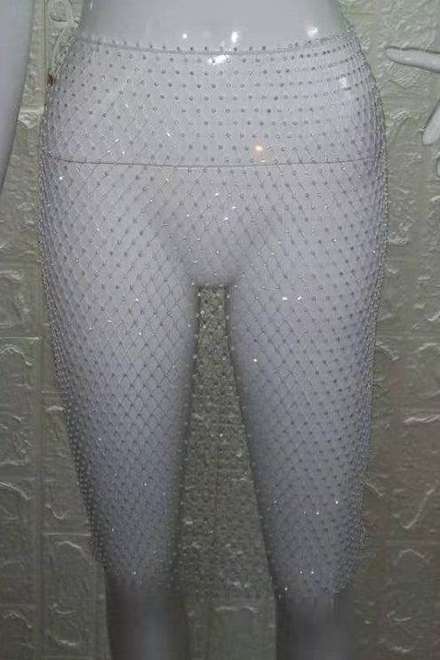 Mesh Midi Diamond Skirt