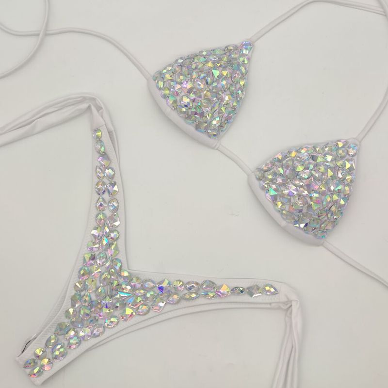 Crystal Low Waist Bikini Set