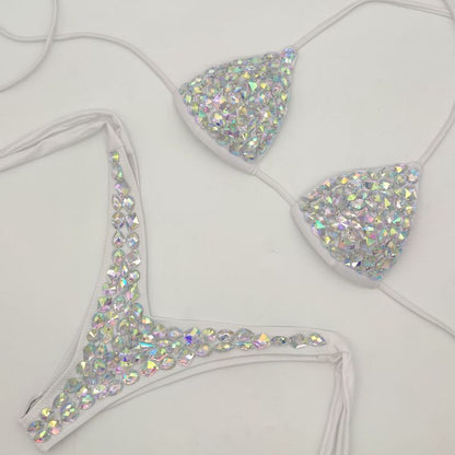 Crystal Low Waist Bikini Set